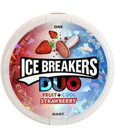 Ice Breakers Sugar Free Mints (Duo Fruit+Cool -Grape/Watermelon/Raspberry/Strawberry (Pack of 4x36g)) - Buy Online on GoSupps.com