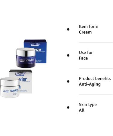 LACURA CAVIAR 50ml Day & Night Cream Set - Anti-Ageing Skincare - Buy Online on GoSupps.com