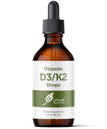 Vitamin D Drops with Vitamin K2 | Vitamins Supplement for Supreme Absorption | Liquid Vitamin D3 Drops Supplements for Women Men and Kids - Buy Online on GoSupps.com