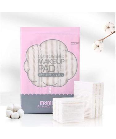 Momoup Organic Cotton Sheets CottonSeed Makeup Pads 200 Pieces/Bag 100% Organic Cotton Unbleached (1# CottonSeed Makeup Pad - 3 Bags) - Buy Online on GoSupps.com