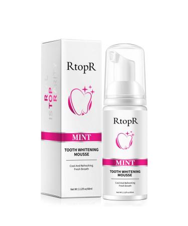 RtopR Mint Teeth Mousse Foam Toothpaste Ultra-Fine Mousse Foam Travel Friendly Deeply Cleaning Gums Stain Removal Improve Oral Refreshing