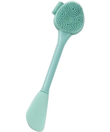 Rongweiwang Silicone Facial Cleansing Brush - Exfoliating & Massaging Double Head Brush for Deep Cleansing - Green - Buy Online on GoSupps.com