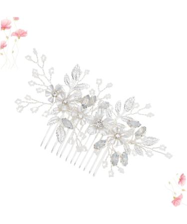 Ipetboom Wedding Hair Comb Tiara Combs Crystal Hair Comb Rhinestone Hair Comb Rhinestone Comb Bride Wedding Millet Beads Bride Comb - Buy Online on GoSupps.com