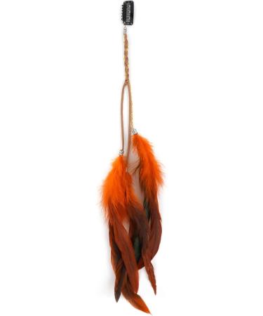 Binnan 6-Piece Colorful Feather Hair Extensions Clip - Boho Hair Accessories for Women - Buy Online on GoSupps.com