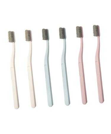 Foytoki 6 pieces stiff toothbrush mouth cleaning devices oral care tooth care removal removal tooth cleaning tooth stain removal of dental care tooth patch cleaner