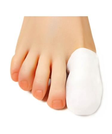 PrettSole 5 Pairs Toe Protectors SiliconeToe Caps Soft Big Toe Cover - Cushion for Corns Calluses Blister Ingrown Toenail and Reduce Friction