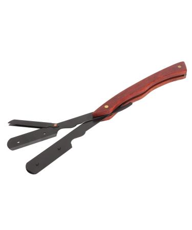 Professional Classic Straight Edge Barber Razor Men Beard Clipper Handle Foldable for Close Shaving
