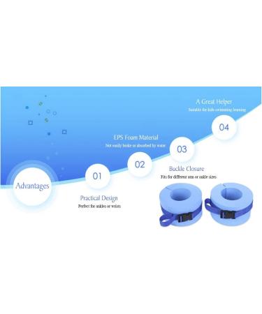Blue Foam Swim Aquatic Cuffs Set of 2 for Water Aerobics Fitness Training - Buy Online on GoSupps.com