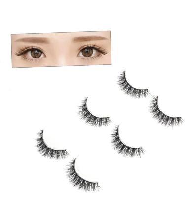 minkissy 3 Pairs Natural Eyelashes Long Thick Eyelashes Fake Eyelash Fake Lashes False Eyelash Dense - Buy Online on GoSupps.com