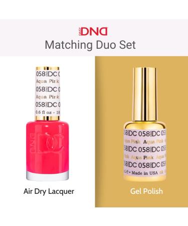 DND DC Gel Polish Set - Pink Collection | UV/LED Gel & Air Dry Lacquer | Chip-Free Nail Duo | 0.5 Fl Oz Each - Buy Online on GoSupps.com
