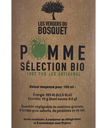 Grehge elsaft made from France 2 BIB of 3 l each ie 6 liters of apple juice - Buy Online on GoSupps.com