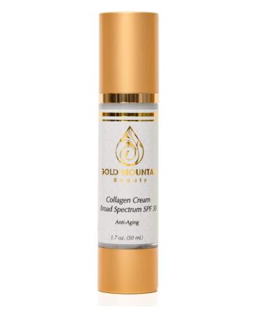 SPF 30 Anti-Aging Day Face Cream with Collagen Peptides - UV Broad Spectrum Protection, Firms and Smooths Wrinkles - Buy Online on GoSupps.com