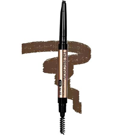 Eyebrow Liner Pencil - Double-Ended Ultra-fine Eyebrow Pencil | PAuto-Rotating Eyebrow Pencil Waterproof Eyebrow Makeup Pencil Liner for Lasting Eyebrow Makeup Light Brown - Buy Online on GoSupps.com