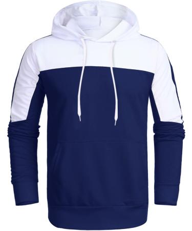 Hanxiulin Men's Dark Blue Training Suit - Cotton Jogging Sports Set Leisure Wear & Sweat Jacket for Ultimate Comfort - Buy Online on GoSupps.com