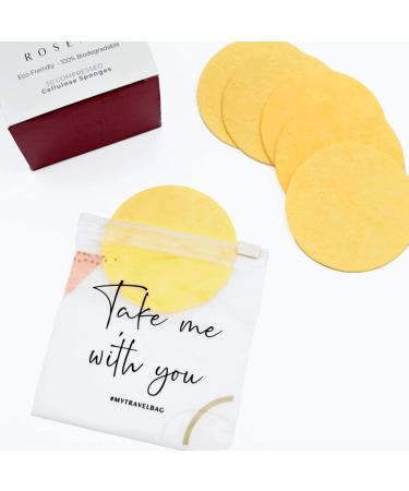 Compressed Cellulose Facial Sponges - 50 Count | Reusable Exfoliating and Cleansing Pads for Makeup Removal and Face Cleaning - Buy Online on GoSupps.com
