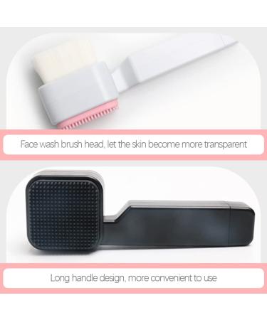 FRCOLOR 2pcs Square Silicone Facial Cleansing Brush - Deep Cleaning Scrubber for Pores & Face Manual Household Tool - Buy Online on GoSupps.com