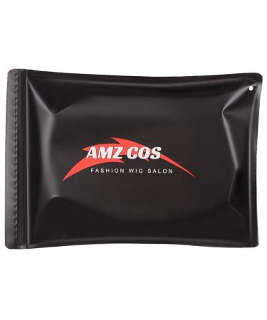 AMZCOS Short Black Wavy Wig with Bangs for Women - 12 Inch Natural Synthetic Hair Bob Wig for Daily Wear - Black - Buy Online on GoSupps.com