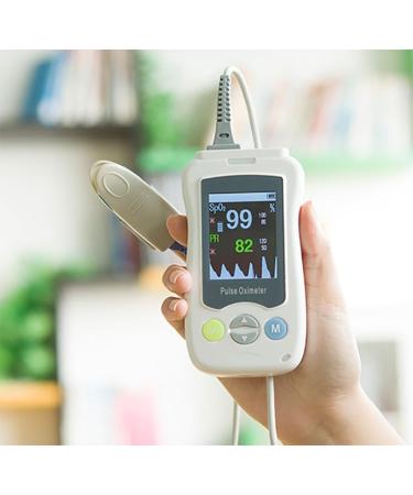 Buy GKPLY Handheld Pulse Oximeter - Portable Oxygen Monitor with 2.4-inch OLCD Display & Adjustable Brightness for Adults | Fast International Shipping - Buy Online on GoSupps.com