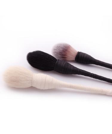Handmade Rattan Handle Makeup Brush - Professional Highlighter & Blush Brush - Tricolor Cosmetic Tool for Blending - Buy Online on GoSupps.com