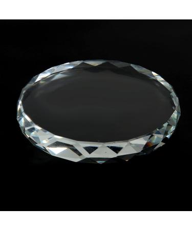 Nail Art Palette Mixing Palette Nail Polish Color Mixing Palette Manicure With Tool Golden Edge Nail Holder Nail Painting Display Board for Nail DIY Supplies (Round glass Round glass piece 02 - Buy Online on GoSupps.com