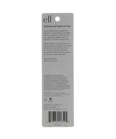 e.l.f. Waterproof Coffee Eyeliner Pen - 0.05 oz | Long-Lasting Formula - Buy Online on GoSupps.com