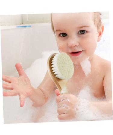LALAFINA 3pcs Kids Bath Brush Set - Body Scrubber, Comb, and Spa Brush for Baby Bathing - Buy Online on GoSupps.com
