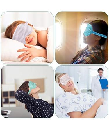 4 Pcs Silk Sleeping Eye Mask Set with Ear Plugs - Smooth Satin Blindfold for Women, Men, Travel, Nap - Light Purple - Buy Online on GoSupps.com