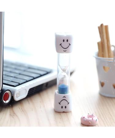 Androxeda Two-Piece Hourglass Smiley Toothbrush Timer | Colorful Kitchen & Game Timer (Pink + Blue 3 Minutes) - Perfect for Kids & Adults - Buy Online on GoSupps.com