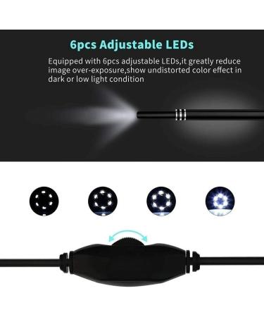 Yannies Ear Wax Removal Endoscope 5.5mm HD 720P Camera with 6 LED for Adults, Kids, Pets - Portable USB Digital Otoscope - Buy Online on GoSupps.com
