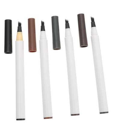 Angoily 28 Pcs Four Forked Eyebrow Pencil No Smudge Eyeliner Miss