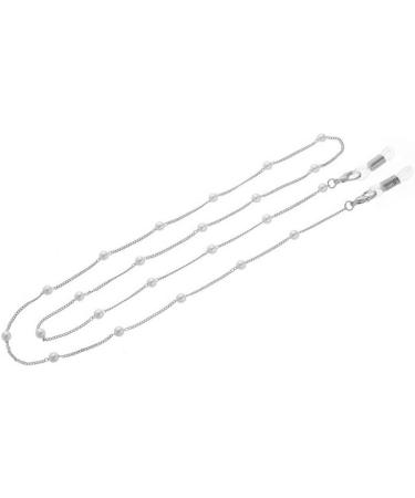 Sither Pearl Sunglasses Chain for Women - Silver Reading Glasses Strap Necklace - Buy Online on GoSupps.com