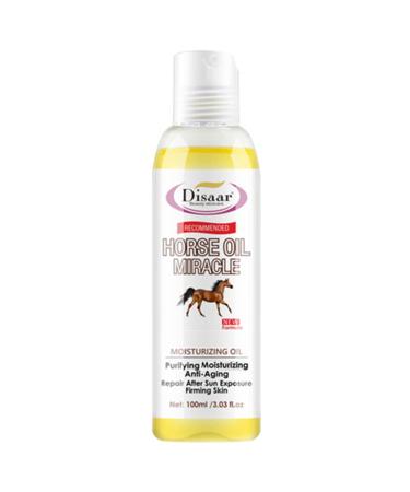 DISAAR Beauty Horse Oil Moisturizing Oil Purifying Anti-Aging Repair After Sun Exposure Firming Skin Relive Dry Skin 100ml/3.03fl.oz
