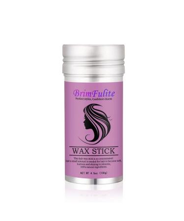 BrimFulite Hair Wax Stick for Hair Flyaways Slick Stick for Hair Non-greasy Styling Hair Pomade Stick Strong Hold Fly Away Hair Tamer Stick No Flaking and White Residue 24-Hour Hair Gel Stick (1 PC) 2.70 Ounce (Pack of...
