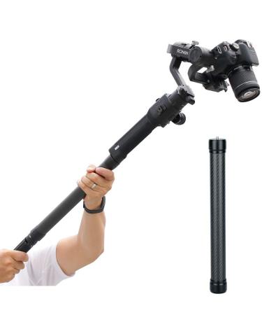Carbon Fiber Extension Monopod Pole for DJI Ronin S/SC, DH10 Extendable Rod Handheld Stick 13.7-Inch Gimbals Stabilizer Handle Grip Compatible with DJI Ronin-S/SC/Osmo Mobile/Zhiyun Crane/Weebill s
