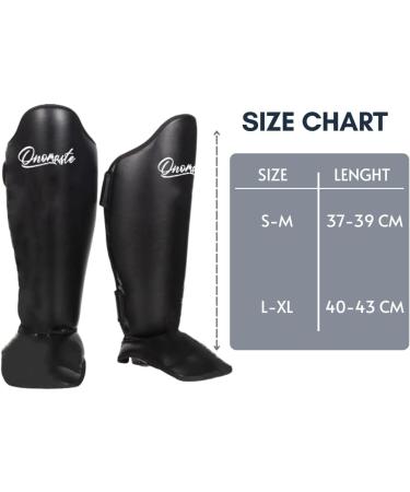 Onomaste Leather Shinguards for Martial Arts | Padded Protection for MMA Karate Kickboxing and Krav Maga - Large/X-Large - Buy Online on GoSupps.com
