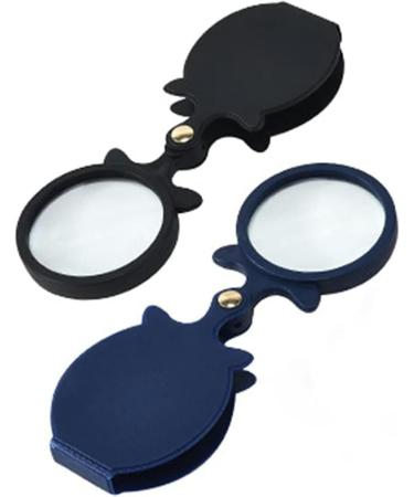 Portable 2pcs 10X Mini Small Pocket Folding Magnifier with Rotating Protective Holster for Reading Newspapers/Books/Magazines Science Hobbies Full of Stars - Buy Online on GoSupps.com