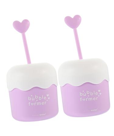 FRCOLOR 4 Pcs Portable Bubble Maker - Face Foam Maker Cup for Gentle Cleansing - Violet (Pack of 1 - Buy Online on GoSupps.com