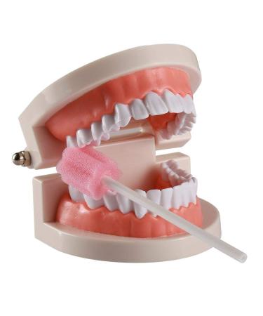 Wellgler Sterile Sponge Mouth Swabs Disposable Oral Swabs - 100pcs Pink - Buy Online on GoSupps.com