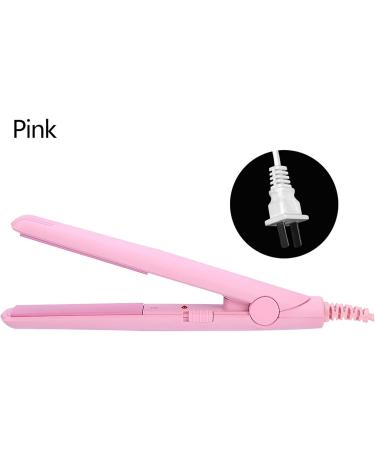 Mini Hair Straightener & Curler - Travel-Friendly Ceramic Plates in Green & Pink | Quick Styling & US Plug - Buy Online on GoSupps.com