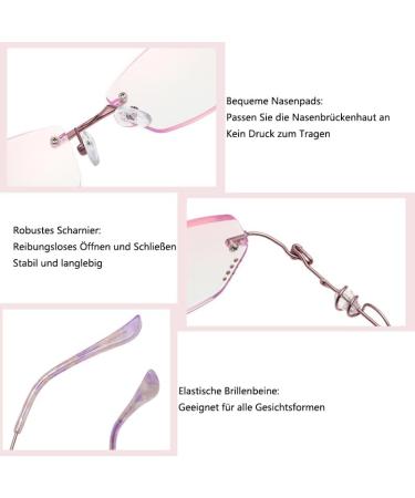 Eyglajdd Metal Reading Glasses for Women - 1 Pack Purple 1.5x Reading Aid - Stylish Durable & Comfortable - Buy Online on GoSupps.com