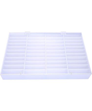 Qyebavge Empty Nail Tips Storage Box Clear Nail Art Decoration Container with 44 Compartments for Fake Nail Display - Buy Online on GoSupps.com