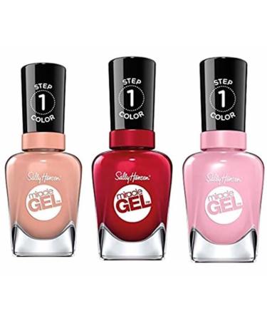 Sally Hansen Miracle Gel Nail Polish Set - 5-Pack (0.5 fl. oz. Each) | Long-lasting Chip-Resistant Color - Shop Internationally - Buy Online on GoSupps.com