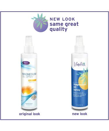 Life-flo Magnesium Oil Spray with Vitamin D3 - 8 fl oz | Natural Muscle Relief & Wellness - Buy Online on GoSupps.com