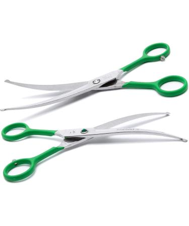 7 Curved Pet Grooming Scissors - Stainless Steel Safety Trimming Shears for Dogs & Cats | Left/Right-Handed Round-Tip Design | LovinPet - Buy Online on GoSupps.com