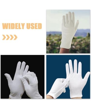 PATKAW 12 Pairs Moisturizing Overnight Gloves Working Cotton Gloves White Cotton Gloves for Dry Hands - Buy Online on GoSupps.com
