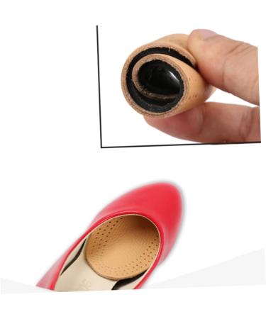 FRCOLOR 2pcs Leather & Latex Half Insoles | Non-Slip Heel Cushion & Ball of Foot Inserts for High Heels | Comfortable Shoe Pads for Women - Buy Online on GoSupps.com
