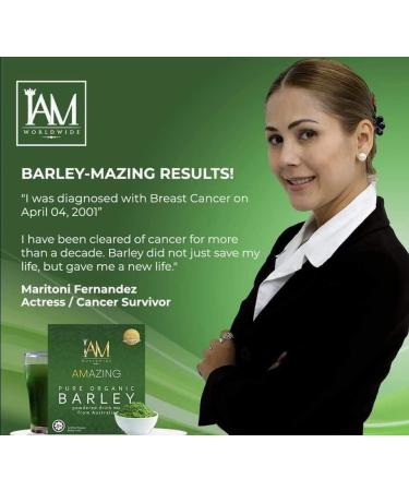 Barley Grass Powder Juice Drink | IAM Worldwide Amazing Pure Organic Barley Powdered Juice Drink Organically grown and cold pressed in Australia | 3 boxes - Buy Online on GoSupps.com