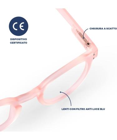 Popme Unisex Pink Pearl Reading Glasses with Blue Light Filter - 2.5 Diopters One Size - Stylish & Comfortable for Presbyopia - Buy Online on GoSupps.com