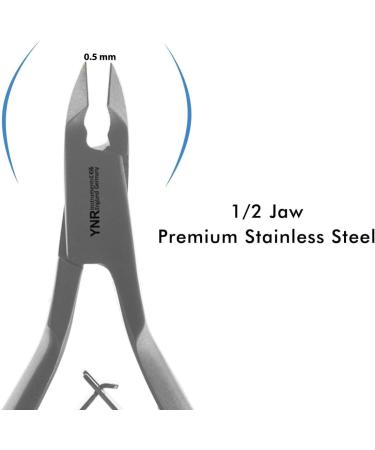 YNR Professional Cuticle Nippers Stainless Steel Cuticle Cutters and Remover - Silver Nipper Scissors Nail Care Tool for Manicure and Pedicure - Buy Online on GoSupps.com
