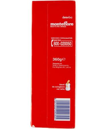  Italian Gourmet E.R. Montefiore Biscuit for Children from 4 months 1300 g + Italian Gourmet Pulp 400 g - Buy Online on GoSupps.com